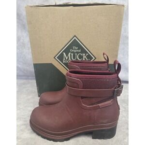 Muck Womens Size 5 Burgundy Rain/all Weather Boots